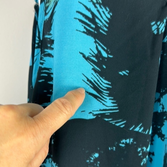 Olivaceous Sheer Shorts Romper Beach Swim Coverup Size S Tropical Print Pockets - Picture 8 of 16